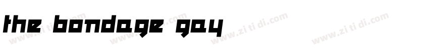 the bondage gay字体转换